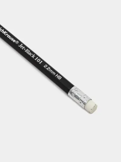 Чернографитный карандаш ErichKrause Jet Black, шестигранный, HB 45606 q0000053338