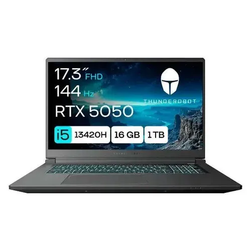 Thunderobot JT009E00KRU Ноутбук 17.3", Intel Core i5-13420H, RAM 16 ГБ, SSD 1000 ГБ, Без системы, (Range 17 G2 Evo), черный, Русская раскладка