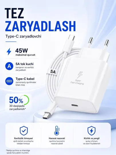 Зарядное устройство Samsung 45W