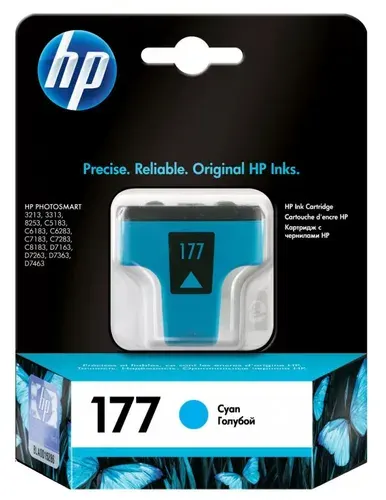 Картридж для струйного принтера HP 177, голубой (C8771HE)