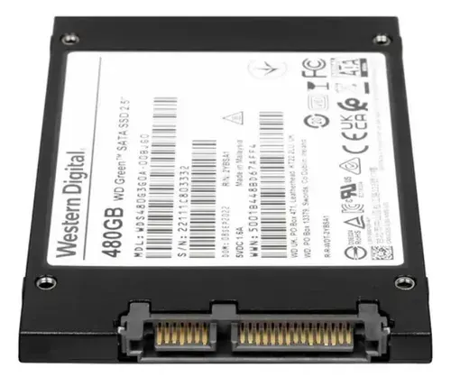 Western Digital 480 ГБ Внутренний SSD-диск Green, 2.5", SATA (WDS480G3G0A)