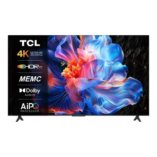 TCL Телевизор 65P6K HVA Smart TV, Wi-Fi, Bluetooth, HDR, с пультом, 2025 г., 65″ 4K UHD, черный