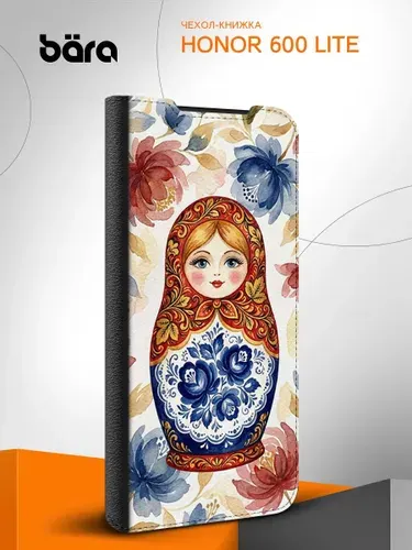 Чехол на Honor 600 Lite/ Хонор 600 Лайт матрешка гжель