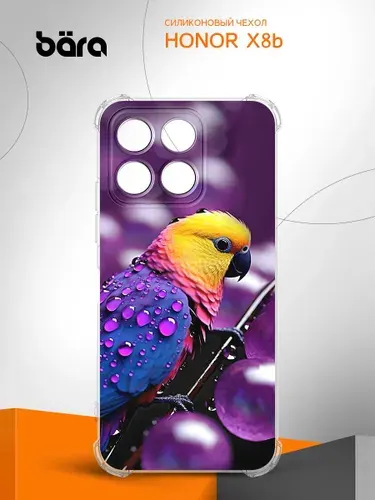 Чехол на Honor X8b/ Хонор Х8б Яркий попугай