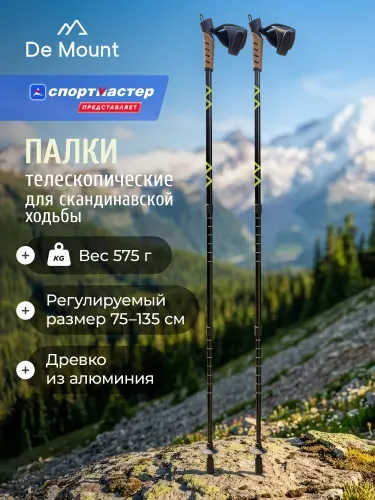 Палки для скандинавской ходьбы De Mount