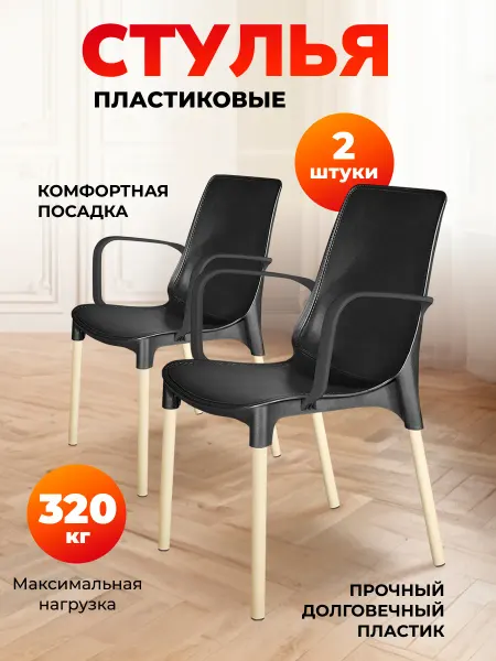 Sheffilton Стул пластиковый комплект 2 штуки
