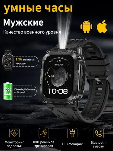 HIDAMEL Смарт-часы IRON-2, 46mm, black