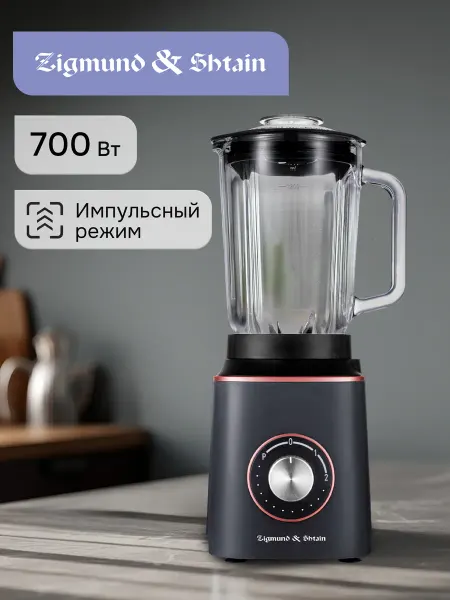 Zigmund & Shtain Блендер стационарный со стеклянной чашей BS-442 D