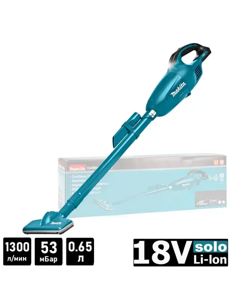 Makita Пылесос строительный аккумуляторный DCL181FZ