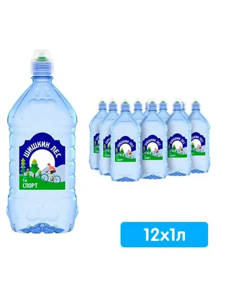 Вода Шишкин лес Спорт питьевая негазированная, 1л