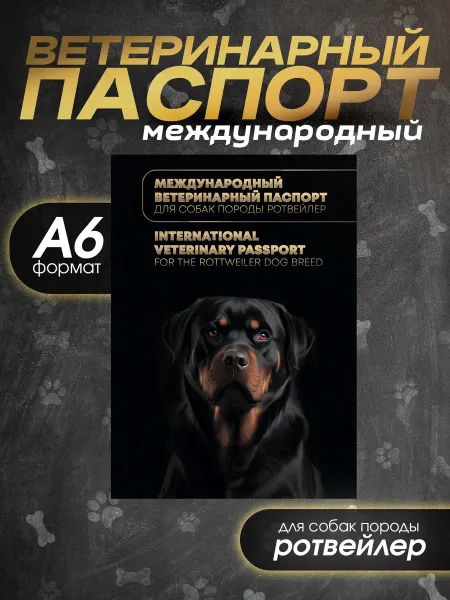 Bamboook Ветеринарный паспорт для собак породы ротвейлер