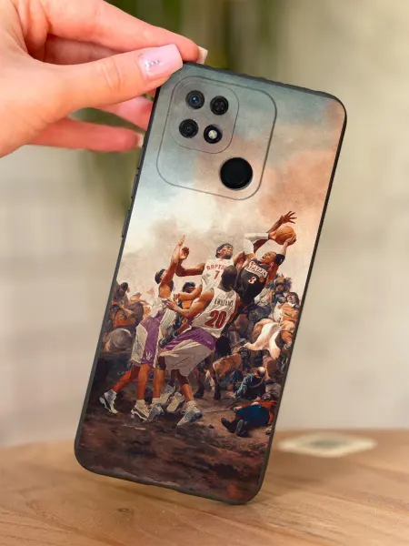 PBl store Чехол на Redmi 10C Poco C40 принт Баскетбол