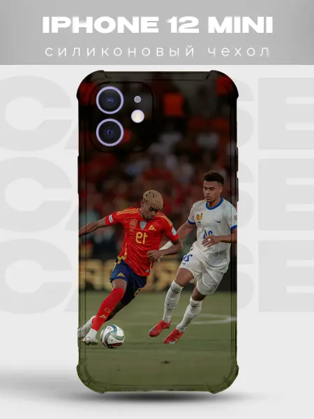 PRINTberries Чехол на iPhone 12 Mini футбол спорт мяч поле