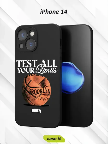 Case it Чехол на iPhone 14 с принтом Баскетбол