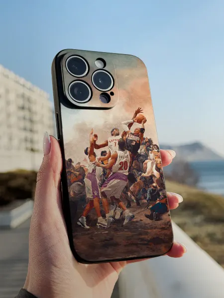 PBl store Чехол на Apple Iphone 15 Pro принт Баскетбол