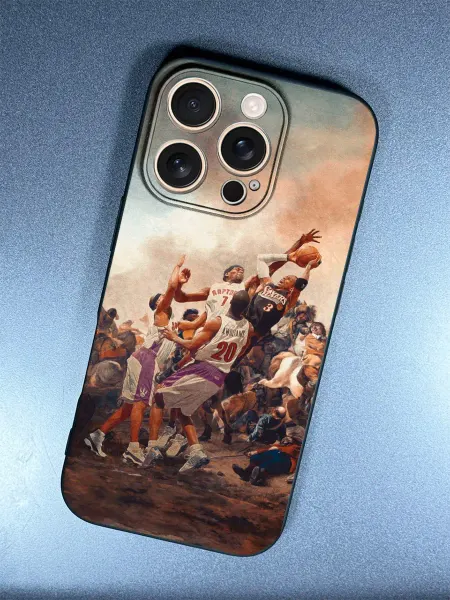 PBl store Чехол на Apple IPhone 16 Pro принт Баскетбол