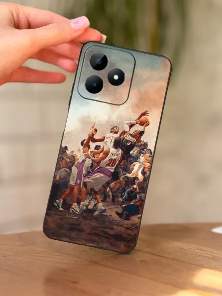 PBl store Чехол на Realme Note 50 Realme C51 С53 (4G) Баскетбол