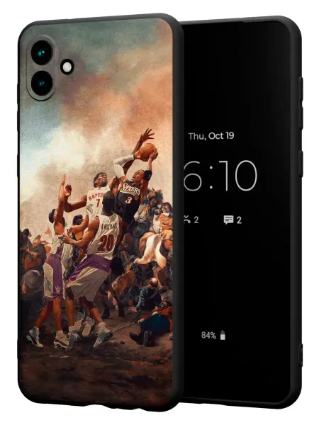 PBl store Чехол на Samsung A04 4G принт Баскетбол