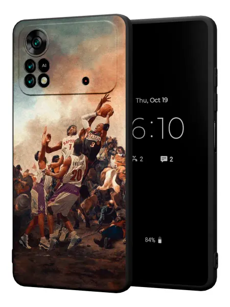 PBl store Чехол на Xiaomi Poco X4 Pro 5G принт Баскетбол