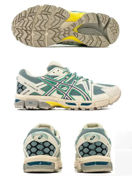 Asics Gel Kahana 8 Khaki Blue (Белые с зеленым)