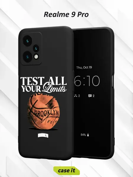 Case it Чехол на Realme 9 Pro с принтом Баскетбол