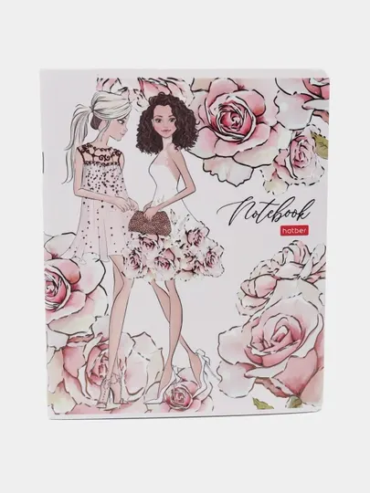 Тетрадь, 48 листов, А5, клетка 65г/кв.м, серия Fashion Girl, 48Т5лофВ1 q0000050458