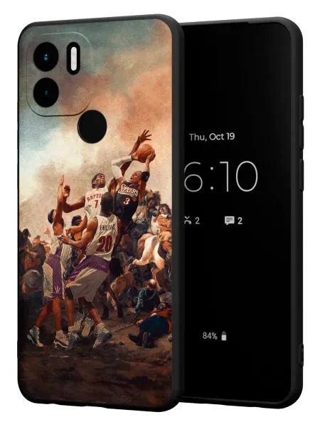 PBl store Чехол наRedmi A1+ Redmi A2+ Poco C51 принт Баскетбол