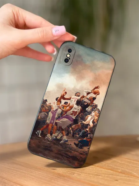 PBl store Чехол на Apple iPhone X и XS принт Баскетбол