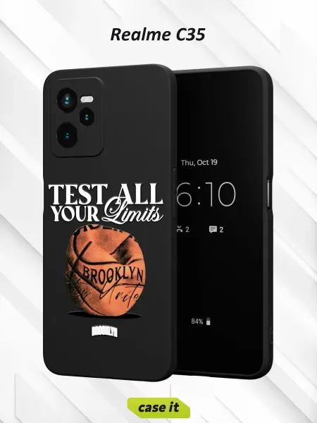 Case it Чехол на Realme C35 с принтом Баскетбол