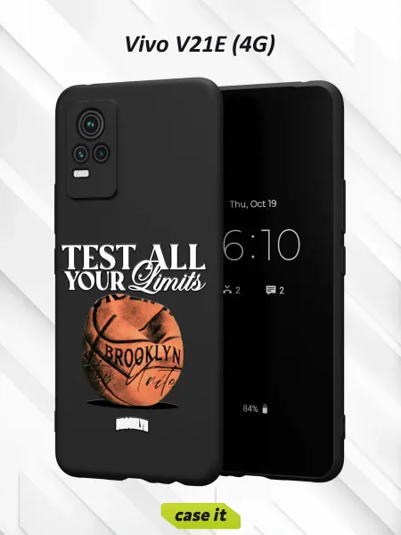Case it Чехол на Vivo V21E с принтом Баскетбол