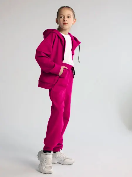 ProMaxi kids Спортивный костюм для девочки подростка на молнии летний