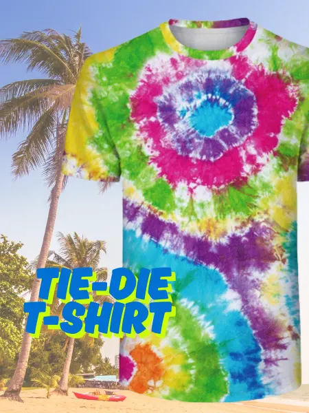 Пляжная гидрофутболка Tie-Dye