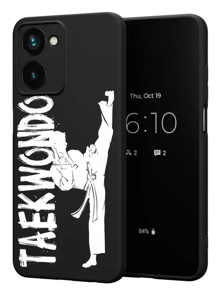 PBl store Чехол на Realme 10 4G с принтом Тхэквондо