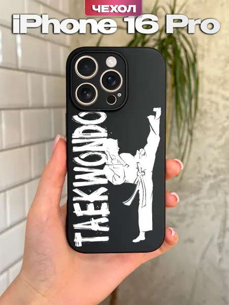 PBl store Чехол на IPhone 16 Pro с принтом Тхэквондо
