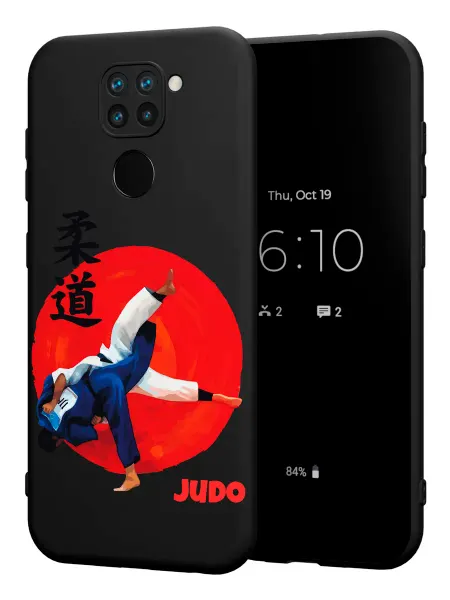 PBl store Чехол на Xiaomi Redmi Note 9 с принтом Дзюдо