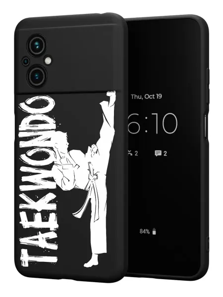 PBl store Чехол на Xiaomi Poco M5 с принтом Тхэквондо