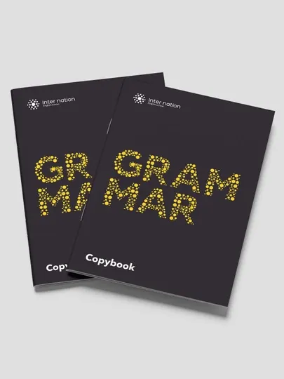 INTER NATION Тетрадь Grammar Copybook A4, 48 листов, клетка, плотная мелованная обложка