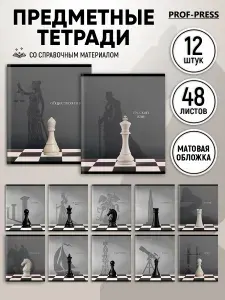 Тетради предметные 48 листов Prof-Press набор 12 штук