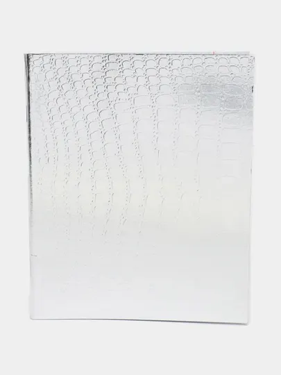 Тетрадь в клетку Бумвинил METALLIC, 48 л, A5 48Т5бвВ2 Серебро q0000010345