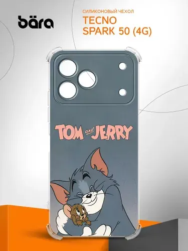 Чехол на Tecno Spark 50 (4G) / Техно Спарк 50 (4Г) с рисунком Том и Джерри