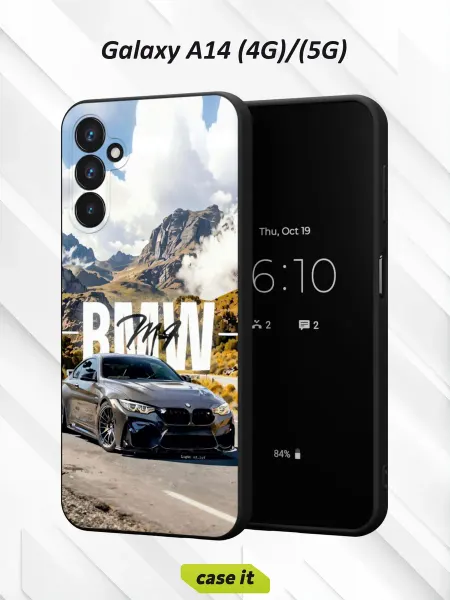 Case it Чехол на Samsung A14 4G 5Gс принтом BMW M4 (F82)
