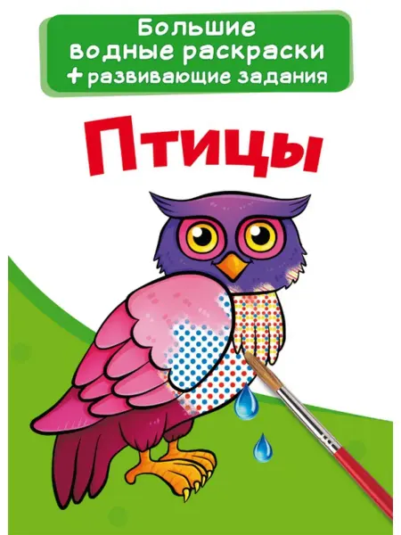 Кристалл Бук Большие водные раскраски. Птицы