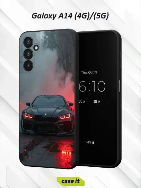 Case it Чехол на Samsung A14 4G 5G с принтом часть BMW M4