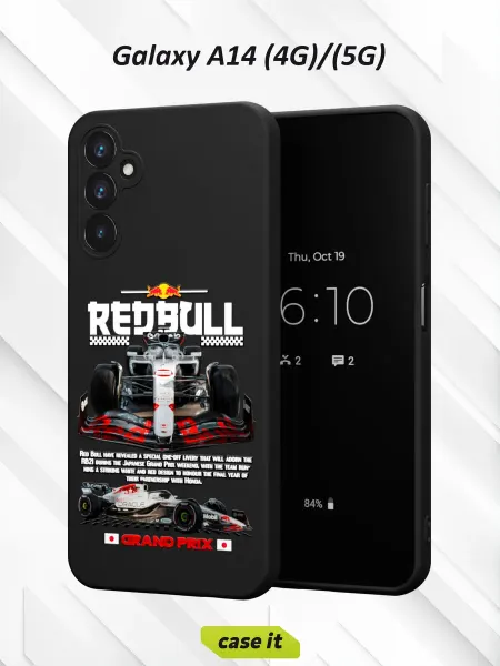 Case it Чехол на Samsung A14 4G 5Gс принтом Red Bull