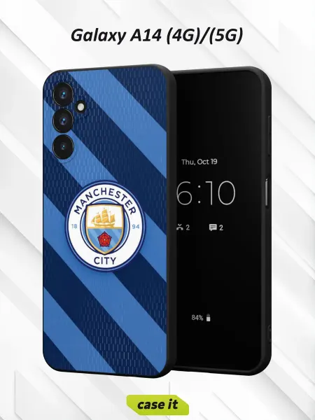 Case it Чехол на Samsung A14 4G 5G с принтом Manchester City