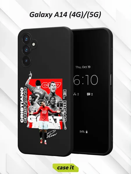 Case it Чехол на Samsung A14 4G 5G Cristiano is a football player