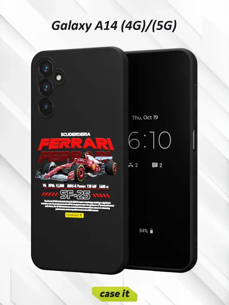 Case it Чехол на Samsung A14 4G 5Gс принтом Ferrari SF-25