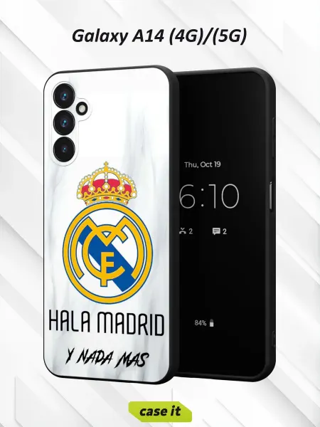 Case it Чехол на Samsung A14 4G 5Gс принтом Hala Madrid y nada más