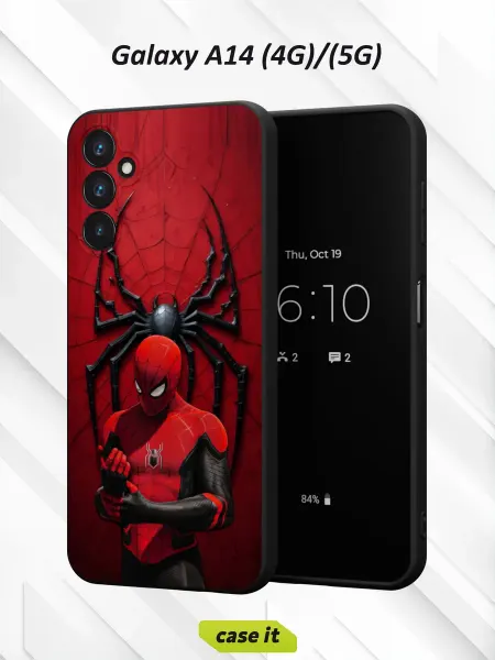 Case it Чехол на Samsung A14 4G 5Gс принтом Питер Паркер Marvel