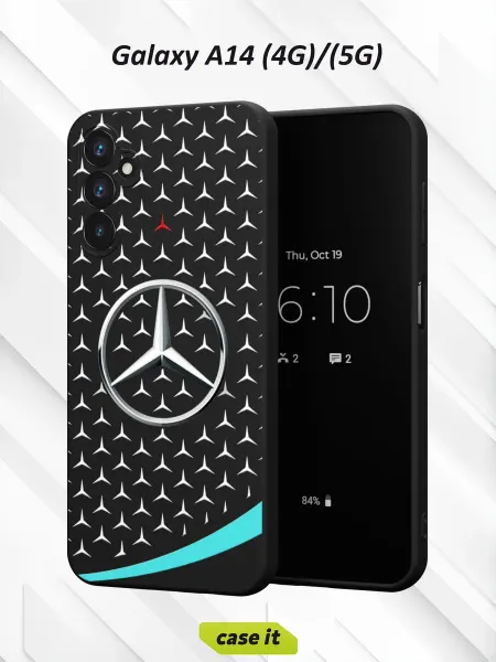 Case it Чехол на Samsung A14 4G 5G классическая эмблема Mercedes